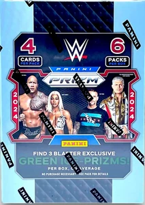 2024 PANINI PRIZM WWE WRESTLING 6- PACK BLASTER BOX GREEN ICE-PRIZMS NEW SEALED - Picture 1 of 2