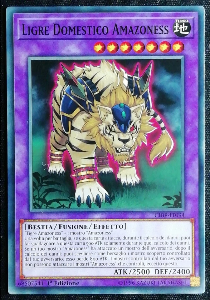 LIGRE DOMESTICO AMAZONESS in Italiano CIBR-IT094 Comune YUGIOH - Immagine 1 di 1
