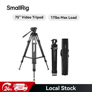 SmallRig AD-80 75" Video Tripod w/ fluid Head, Aluminum Alloy Heavy-Duty Tripod - Picture 1 of 14