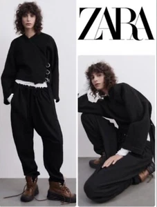 ZW WOOL BLEND LOOSE BAGGY TROUSERS - WOMEN HOSE -LIMITED EDITION - Bild 1 von 11