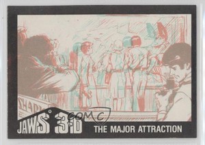 1983 Topps Jaws 3-D The Major Attraction #19 1g9