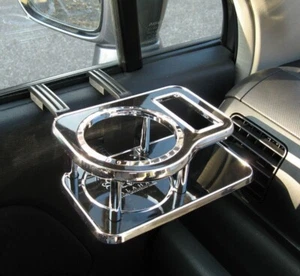 Carmate NZ629 Drink Holder Table Black Plastic JDM VIP Style Brand F/S FedEx/DHL - Picture 1 of 10