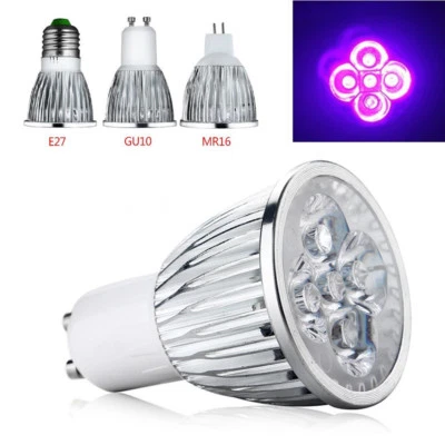 Neu E27 GU10 MR16 5W UV LED Ultraviolett Strahler Lampe Leuchte Mini Birne AC85-265V - Bild 1 von 4