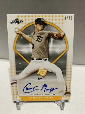 Chandler Murphy 2018 Leaf Perfect Game Auto NIKE All-American Rookie /25 - Image 1 of 2