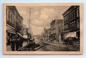 Napanee Ontario Canada Dundas Street View Cars People Postcard 1924 Posted - Picture 1 of 2