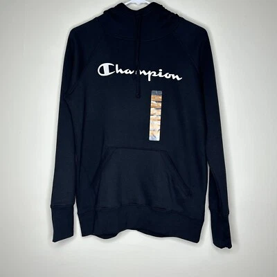 Champion Black Athletic Pullover Hoodie Women's M NWT - Image 1 of 4
