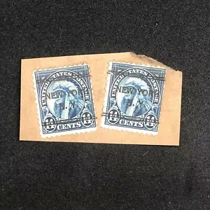 1923 U.S. 14c American Indian Briefmarke Vierzehn Cent New York Vorabstornierung - Bild 1 von 3