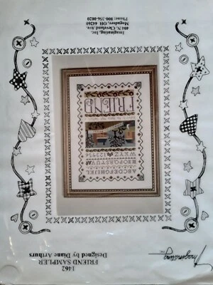 Kit de punto de cruz con cuentas Imaginating Friends Sampler Diane Arthurs Happy is House Foto 1 de 4