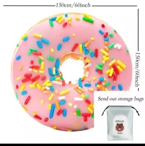 Soft 70" Pink Donut Blanket for Adult and Kids~Soft~Comfortable - Picture 1 of 4