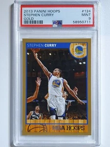 2013 Panini Hoops Stephen Curry #124 GOLD LE - PSA 9 (LOW POP) - Picture 1 of 2