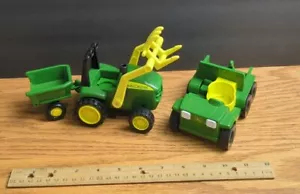 John Deere Tomy Learning Curve Tractor Hay Fork Loader Trailer & Gator. P1 - Picture 1 of 7