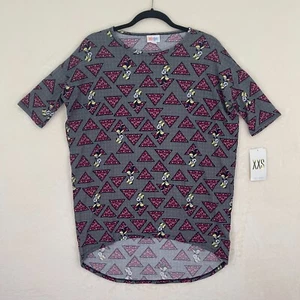 New LuLaRoe Irma Tunic Shirt Disney Minnie Mouse Women's Size XXS - Picture 1 of 8
