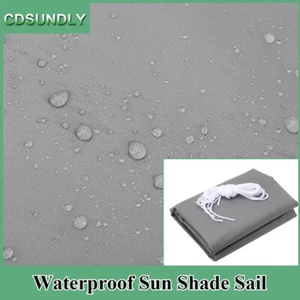 Outdoor Sun Shade Sail Canopy Shelter Cover Patio Awning Garden Pool Rectangle - Bild 1 von 13