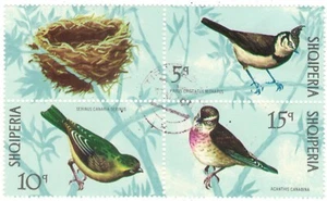 1971 Albania CTO Block: Birds - Picture 1 of 1