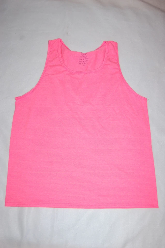 Mens Shirt TANK TOP Solid Color LIGHT HOT PINK Size L 42-44 - Image 1 of 1