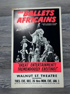 LES BALLETS AFRICANS, NOCE ST. TEATRO, BROADWAY FINESTRA CARTOLINA/POSTER - Foto 1 di 9