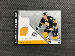 2007-08 UPPER DECK SP GAME USED CAM NEELY AUTHENTIC FABRICS DUAL JERSEY #AF-CN