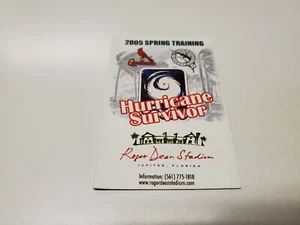 RS20 St. Louis Cardinals/Florida Marlins Spring Training 2005 Pocket Schedule - Picture 1 of 2
