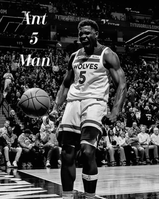 Anthony Edwards Minnesota Timberwolves NBA Holographic 11x14 Matted Frame - Image 1 of 2