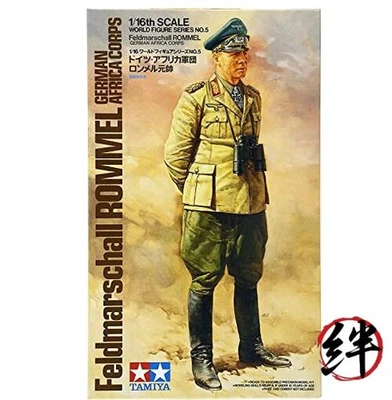 TAMIYA 300036305-1:16 WWII Figura Fieldmaresciallo Rommel Africa Medium plastica - Immagine 1 di 2