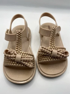 Mini Zapatos Melissa Mary Jane Jelly Dorado Champagne Niñas Pequeñas Talla 8 Usados en Excelente Condición Foto 1 de 4