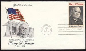 1973 Harry S Truman FDC Sc 1499 Truman Commission 1st cachet - Picture 1 of 1