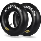 2er-Pack 16x6.50-8 16x7.50-8 Reifen Schlauch TR-13 Ventil für Rasenmäher