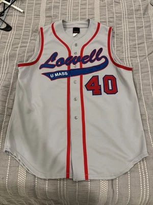 Wilson Umass Lowell River Hawks #40 Baseball Jersey Vest Size 50 Gray - Image 1 of 4