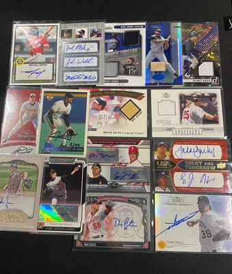 Lote de 15x - Reliquias, autógrafos, novatos y tarjetas numeradas vintage Foto 1 de 4