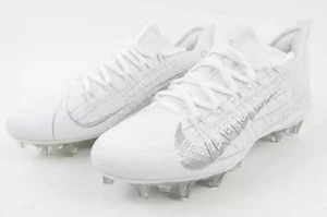 Nike Alpha Huarache 7 Pro Low Lacrosse Cleats AR3144-107 White Silver - SIZE 7.5 - Picture 1 of 16