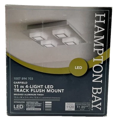 Luz de montaje empotrado LED integrada Hampton Bay Garfield Foto 1 de 4