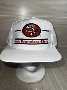 Cappello Berretto Vintage San Francisco 49ers Split Bar Snap Back anni 90 Il Gioco - Foto 1 di 13