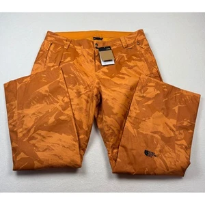 NWT The North Face Sally Pant Women's XXL Orange Camo DryVent Ski Snow Pants - Picture 1 of 6