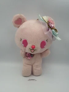 Jewelpet Rossa ROSA C2001 Orso Rosa Sanrio SEGA 2013 Peluche 8" Bambola Giocattolo Giappone - Foto 1 di 10