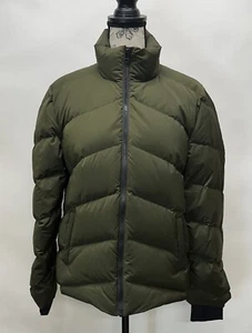 NWT THEORY Women’s Size M Stand Collar Puffer Down Jacket In City Poly - Picture 1 of 9