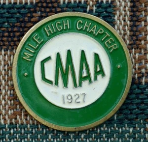Marcador de pelota de golf de 1" raro_vintage_ CMAA milla de altura capítulo 1927 - Imagen 1 de 1