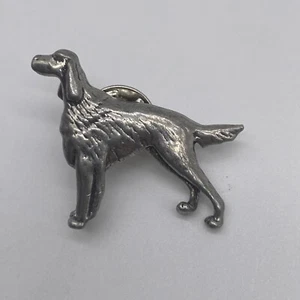 Vintage Silver Tone Dog Lapel Hat Pin - Picture 1 of 4
