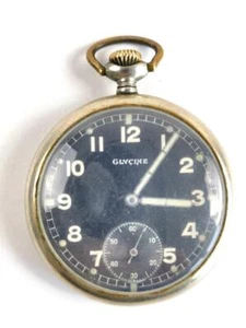 Esercito della Wehrmacht, servizio orologio da tasca ""Glicina"". L'orologio funziona, la lancetta dei secondi funziona - Foto 1 di 12