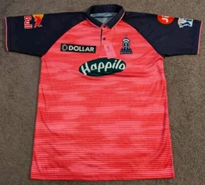 New with Tags! Rajasthan Royals IPL Match Cricket Jersey Men's Large - Picture 1 of 5