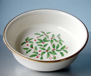Lenox Holiday Dimension Small Fruit Dessert Bowl Holly 1stQuality USA New - Picture 1 of 4