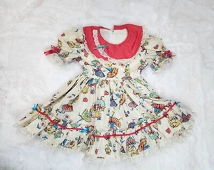 Boutique Design Handmade Dress Girls Size 2t-3t Puffy Dress - Picture 1 of 14