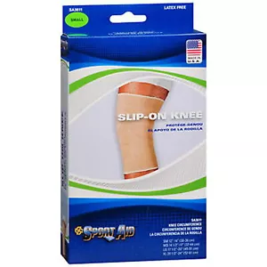 Sport Aid SA3611 Slip On Knee Brace Support Latex Free Small Beige 1Ct 6 Pack - Picture 1 of 6
