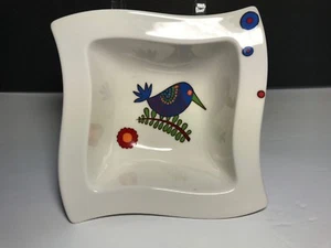 7” Villeroy & Boch Wave Square Deep Cereal Bowl Made in Germany Acapulco - Picture 1 of 6