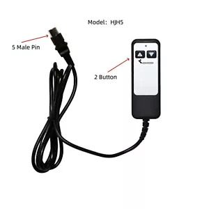 Leggett and Platt Series Adjustable Bed Richmat 5 Pin Wired Remote Control HJH5 - Picture 1 of 7