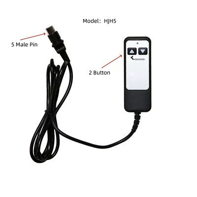 Leggett and Platt Series Adjustable Bed Richmat 5 Pin Wired Remote Control HJH5