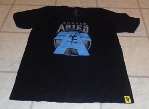2016 WWF WWE Adulto XL Austin Aries NXT Camiseta de Lucha Libre Doble TNA Impacto ROH - Imagen 1 de 3
