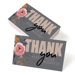 50pcs Thank You For Your Support Cards Thank You Small Business Card - Picture 1 of 5