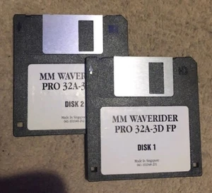 2x MM Waverider Pro 32A-3D FP floppy 3.5 inch PC disks – USED - Picture 1 of 1