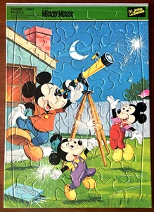 Vintage Disney Mickey Mouse Frame Tray Jigsaw Puzzle - John Sands c1980's - Picture 1 of 1