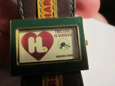 HARAJUKU LOVER WATCH THIS LOVE IS SERIOUS FITS UP TO 7 1/4" - BBA25A - Image 1 of 4